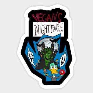 Vegan's nightmare Sticker